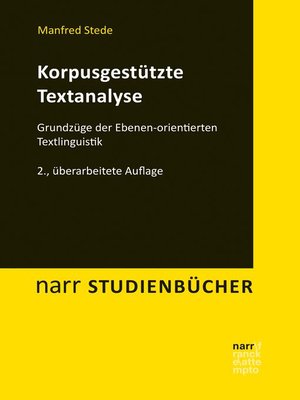 cover image of Korpusgestützte Textanalyse